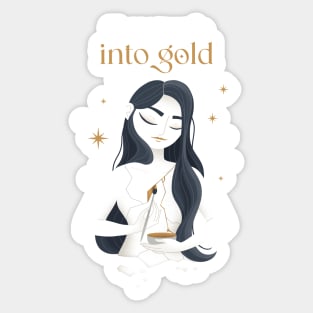 Kintsugi - Turn wounds into gold Sticker